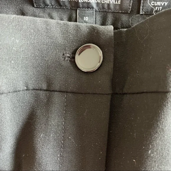 RW&CO Ankle Cropped Dress Pant Bottom Suiting Slim Leg Pockets Size 10 - Picture 6 of 9